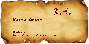 Katra Anett névjegykártya
